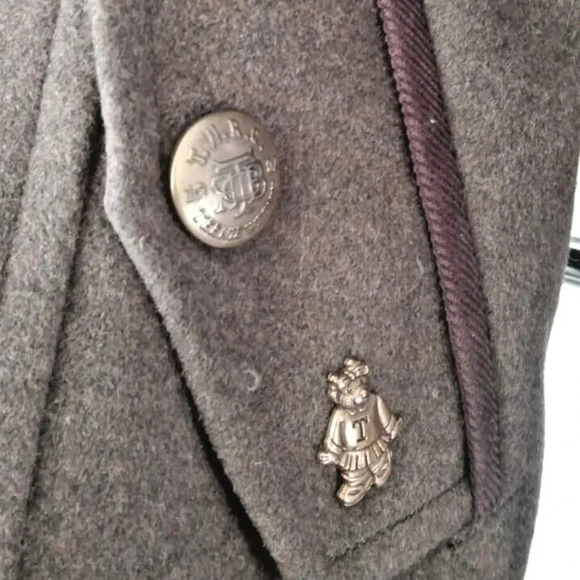 Teenie weenies Hooded tweed Coat Military Jacket  style size Small - Picture 5 of 10